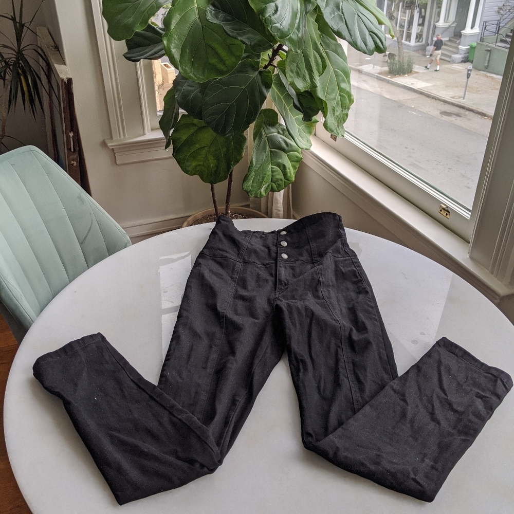 Parisian Crop Black Denim by BelAir